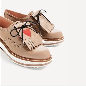 Zara platform Oxfords